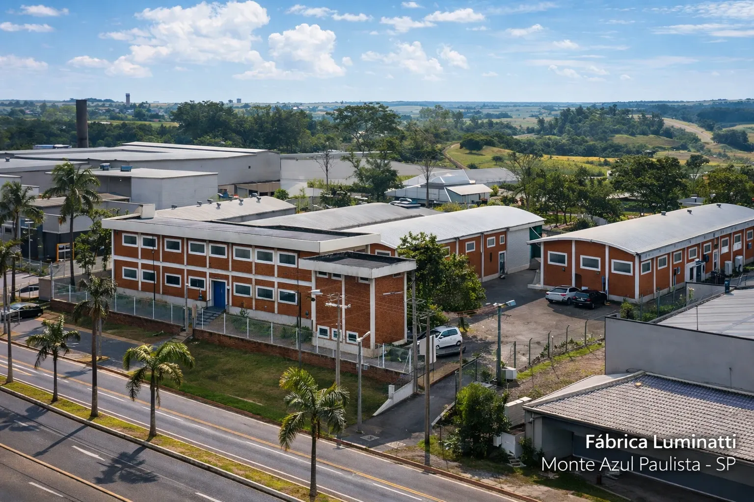 Fábrica da Luminatti em Monte Azul Paulista — SP, onde parte dos produtos é finalizada.