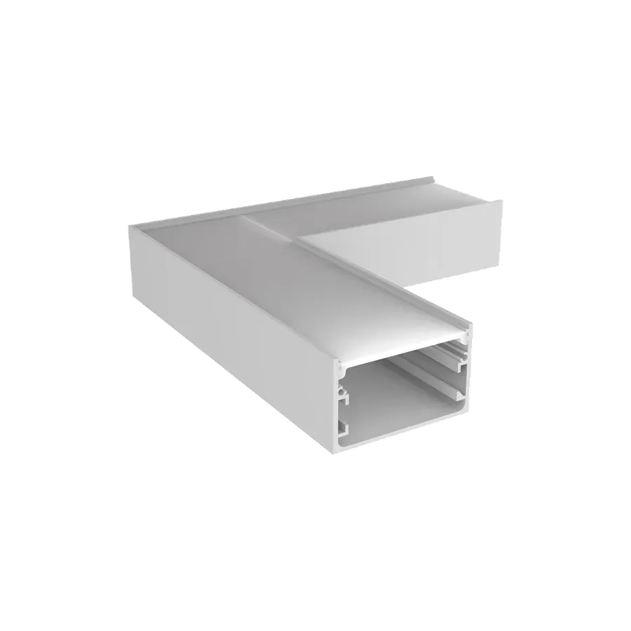 Perfil 50mm Sobrepor Curva PC — Perfis Luminatti LED