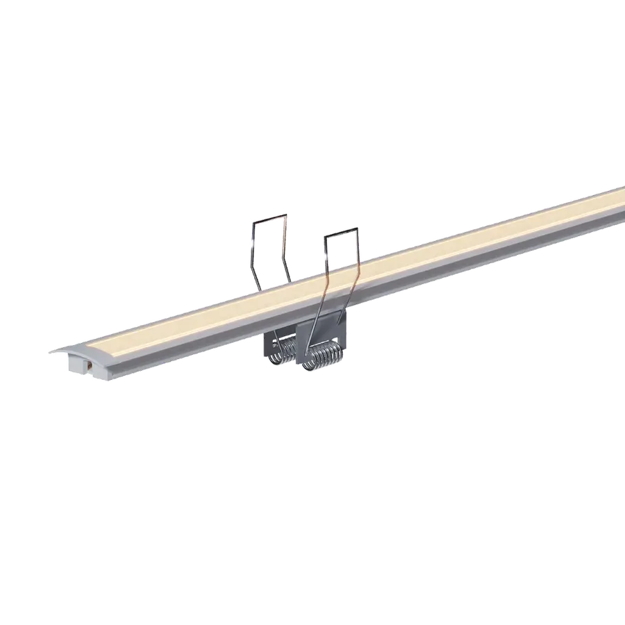 Perfil Nano 12mm Embutir PC — Perfis Luminatti LED