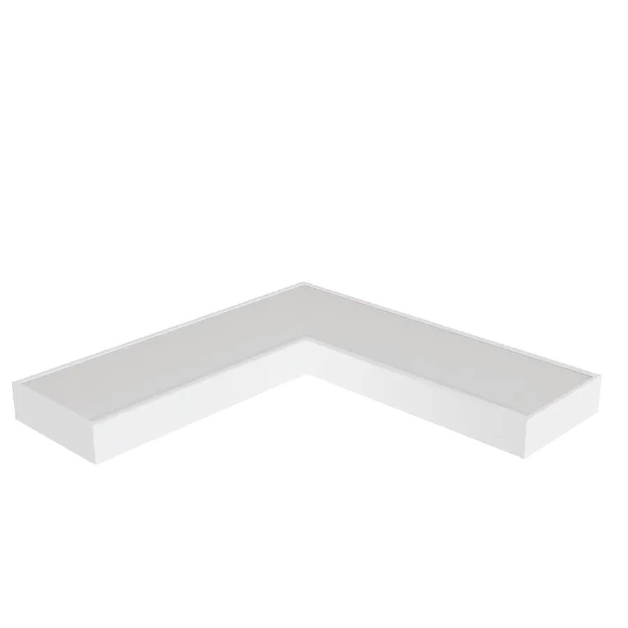 Perfil Nano 30mm Sobrepor Curva PC — Perfis Luminatti LED